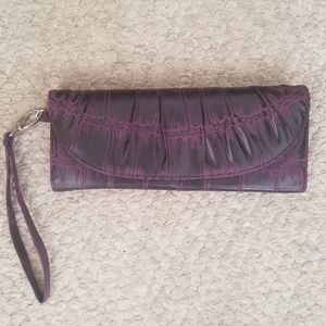 Hato Hasi Designer Wallet Wristlet Purple